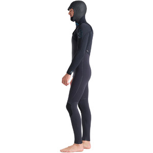 2023 C-Skins Mens ReWired 5/4mm Chest Zip Hooded Wetsuit C-RW54MH - Anthracite / Black X / Petrol